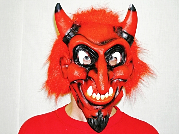 Maska čert Pekelník červený 5356D-a-Wi