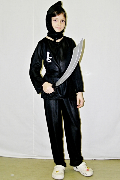 Kostým černý Ninja (110-116) 12541c-Li